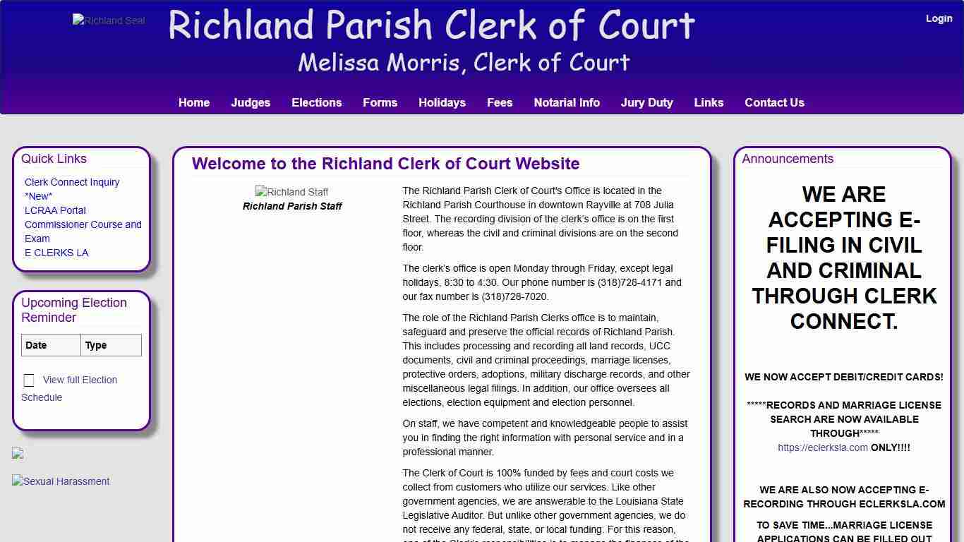 Richland Clerk of Court - Home